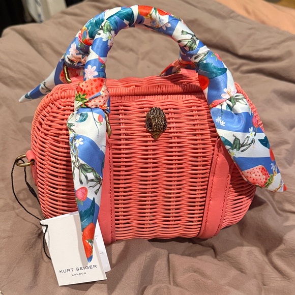 NWT Kurt Geiger Kensington Basket Boston Crossbody Bag - Picture 4 of 7